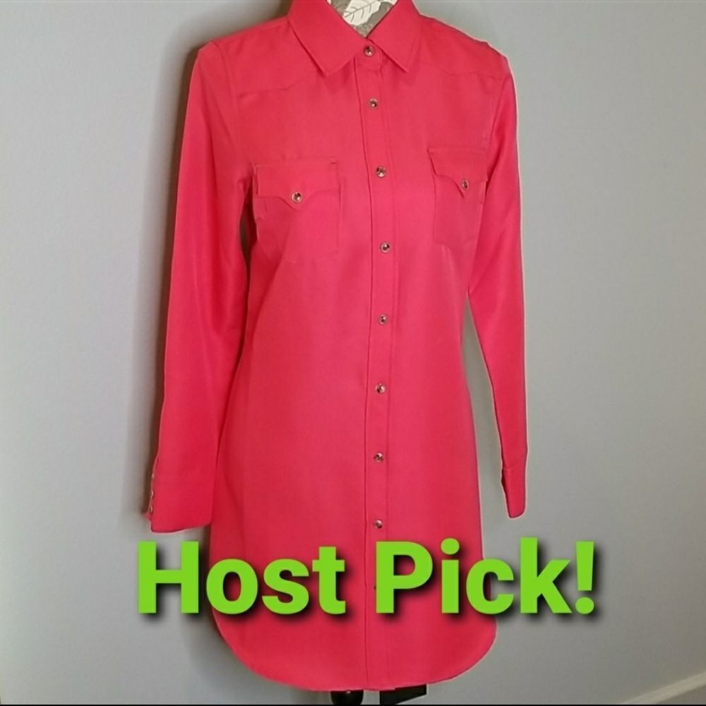 🎀HP 10/10!!🎀 COWGIRL JUSTICE Coral Dress Medium